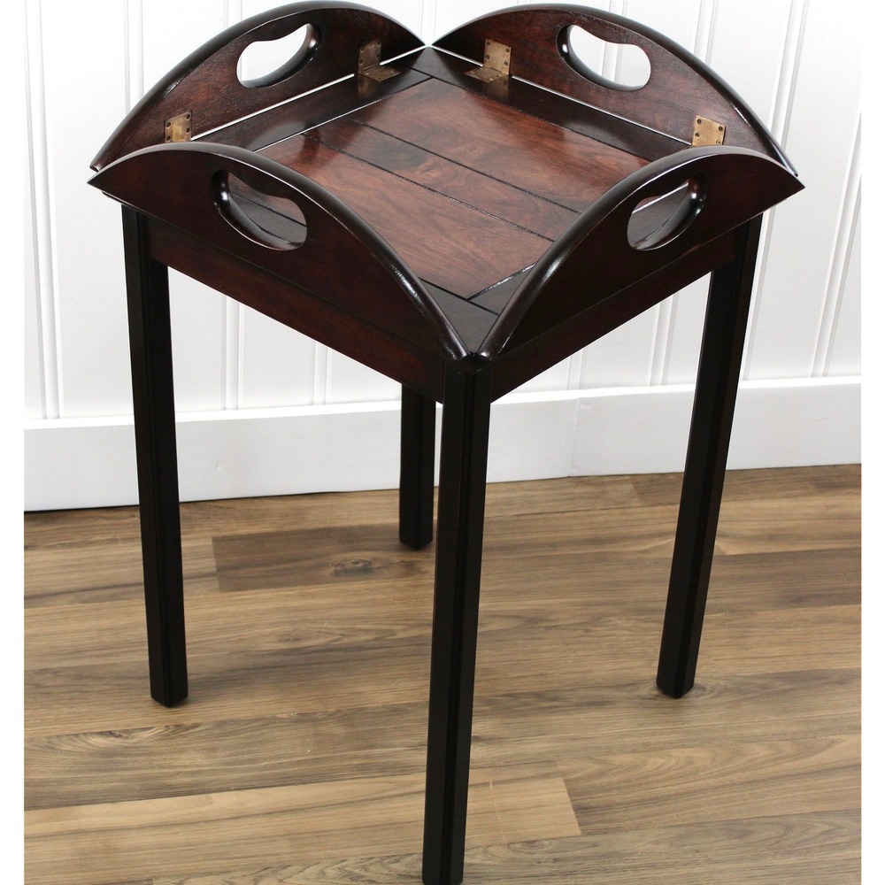 Vintage Bombay Company Butler Tray Table with a Folding Removable Tray